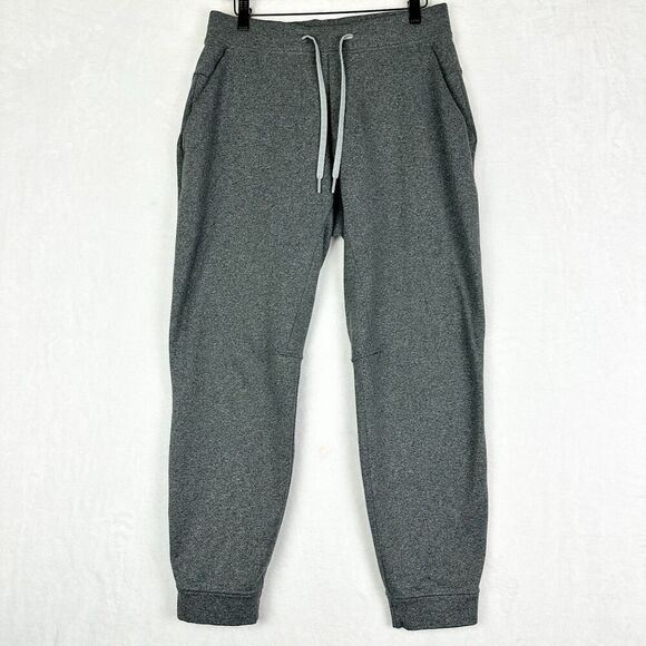 Lululemon Mens City Sweat Jogger Size Medium Thermo Heathered Coal 29" Fleece - Picture 1 of 6